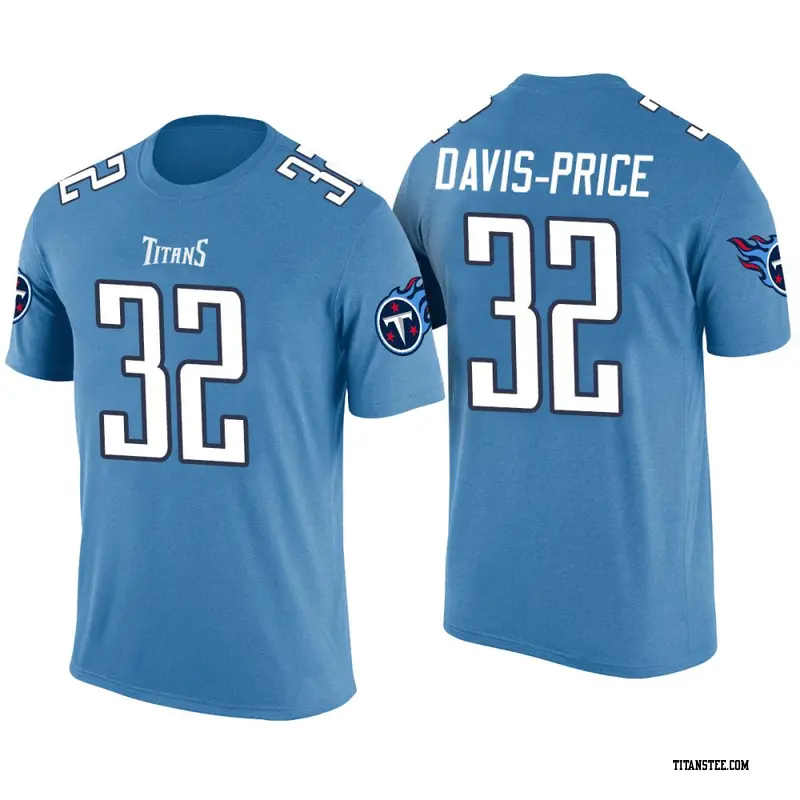 Men's Tennessee Titans ＃32 Tyrion Davis-Price Blue Color Rush T-Shirt