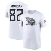 Men's Tennessee Titans ＃82 Stanley Morgan Jr. White 2024 Salute to Service Performance T-Shirt