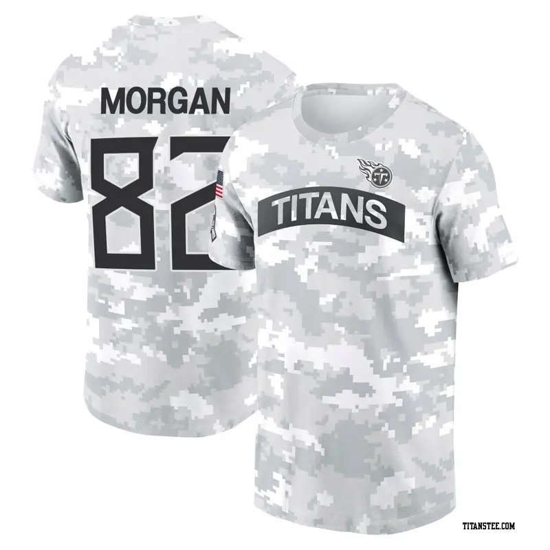 Youth Tennessee Titans ＃82 Stanley Morgan Jr. Camo Arctic 2024 Salute to Service Performance T-Shirt